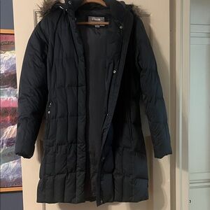Eddie Bauer Navy Goose Down Jacket